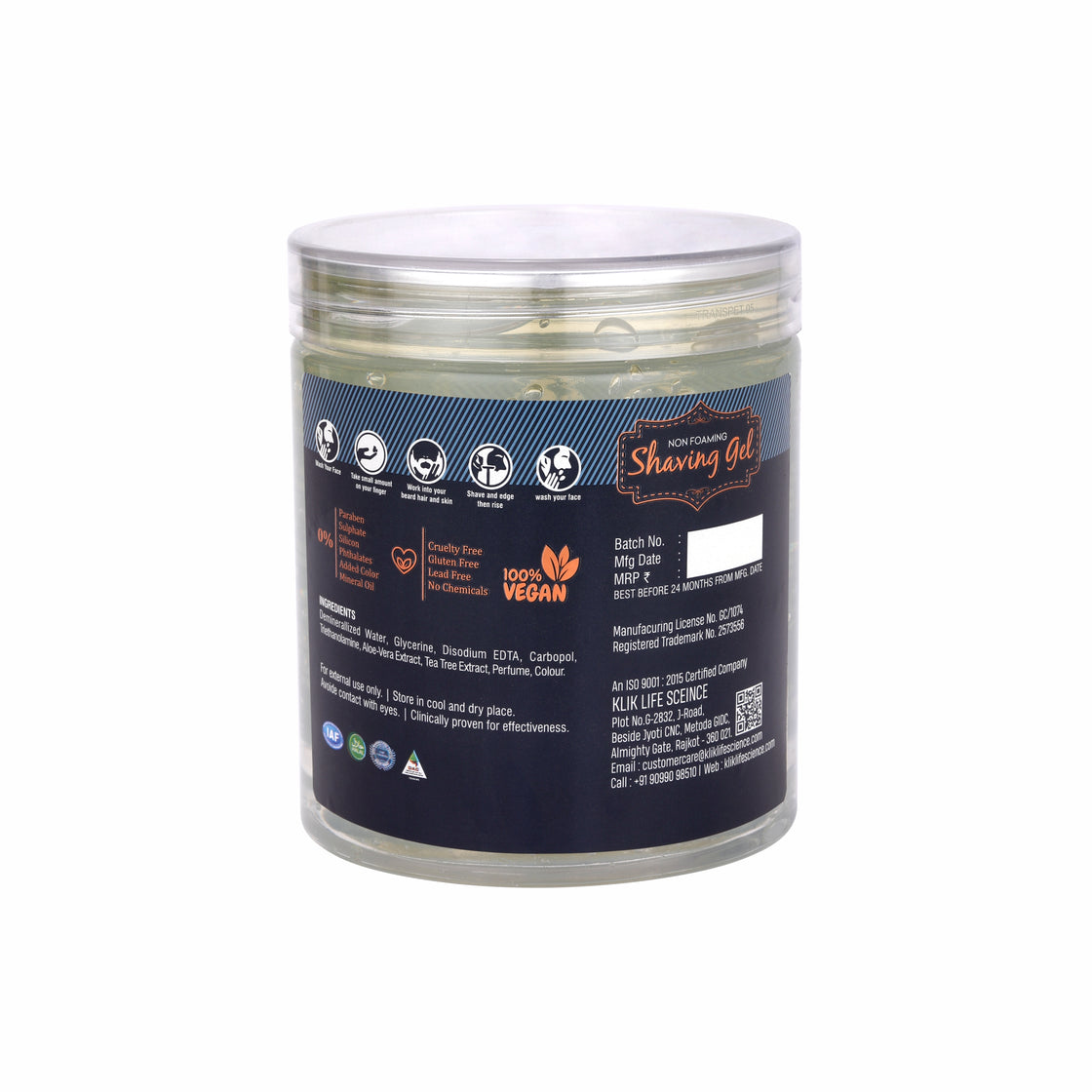 Non-Foaming Shaving Gel