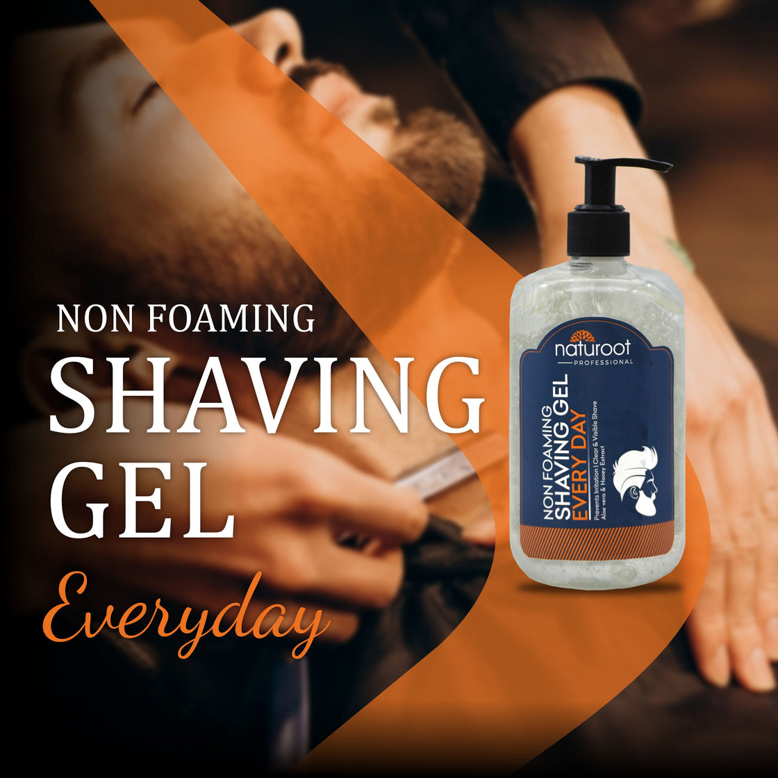 Everyday Non-Foaming Shaving Gel with Beard Growth Oil