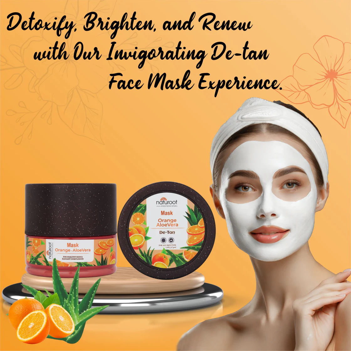De-Tan Massage Cream with Scrub, Gel and Mask