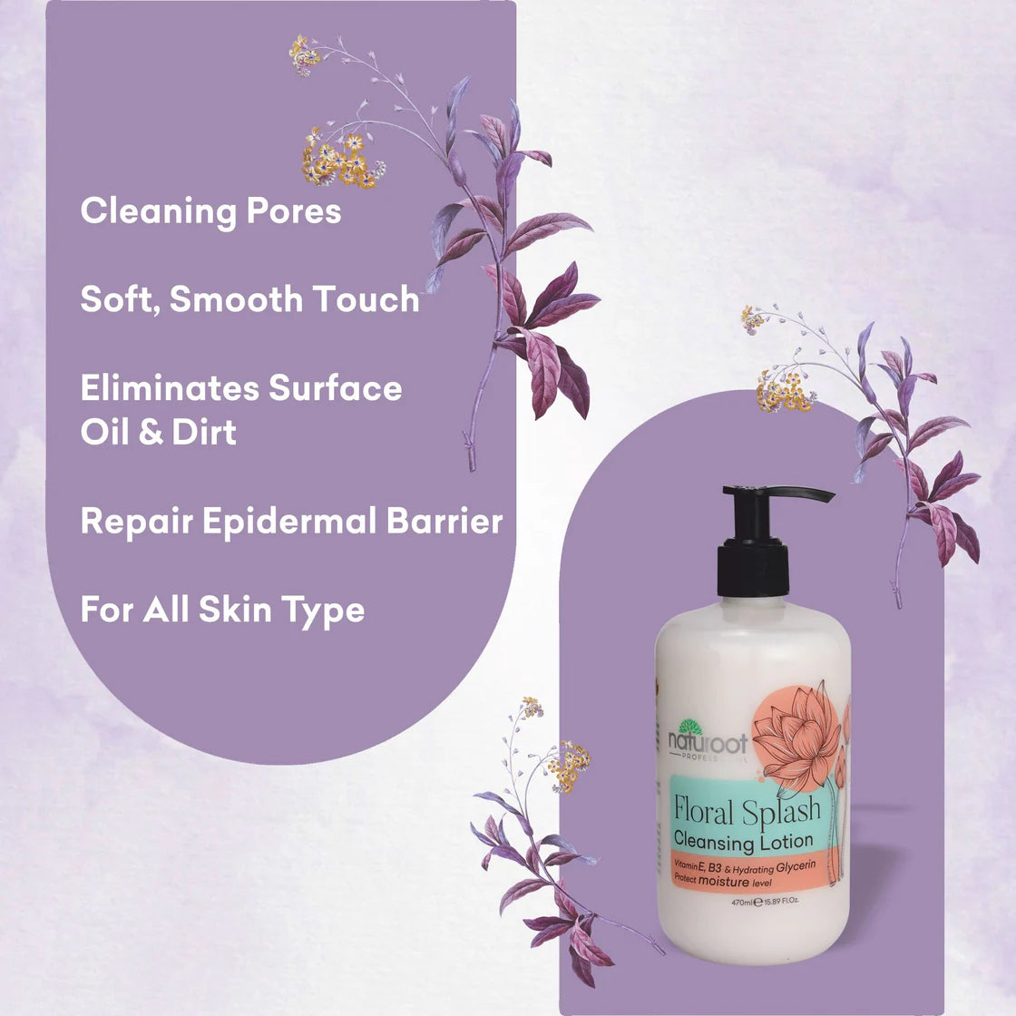 Ubtan Massage Cream with Floral Cleansing Lotion
