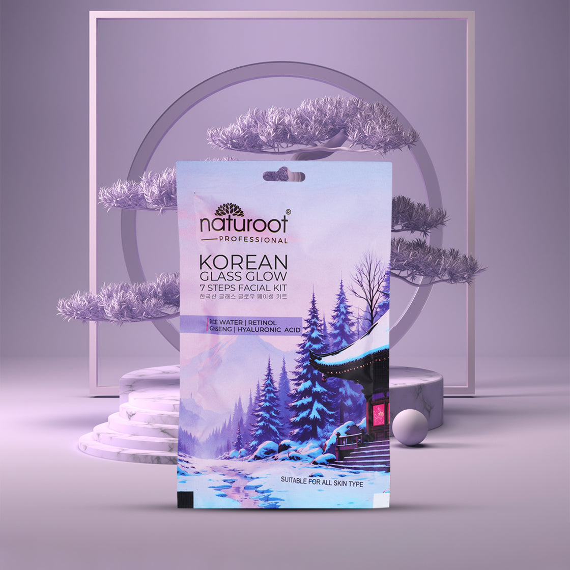 Naturoot Korean Glass Glow 7 Steps Facial Kit