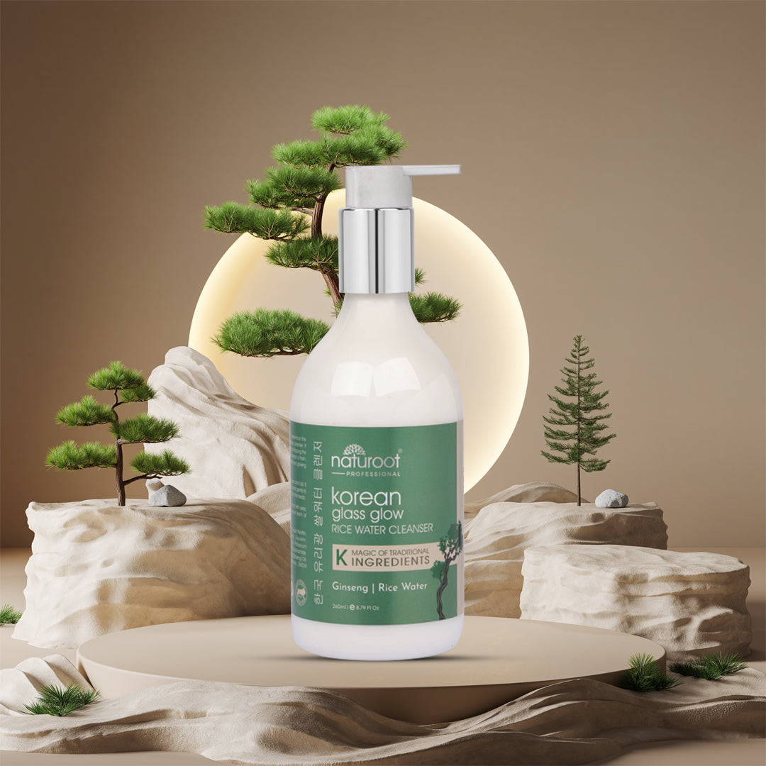 Naturoot Korean Glass Glow Rice Water Cleanser 260ml
