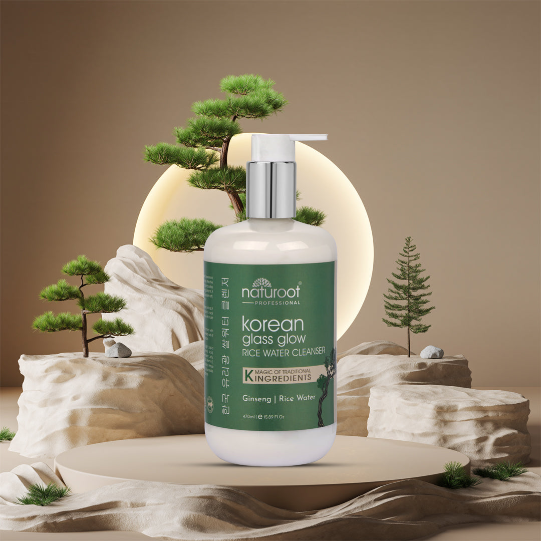 Naturoot Korean Glass Glow Rice Water Cleanser 470ml