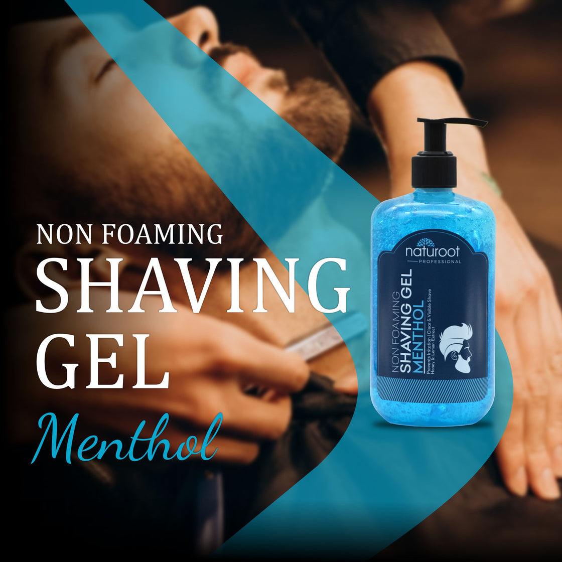 Menthol Non-Foaming Shaving Gel for Men