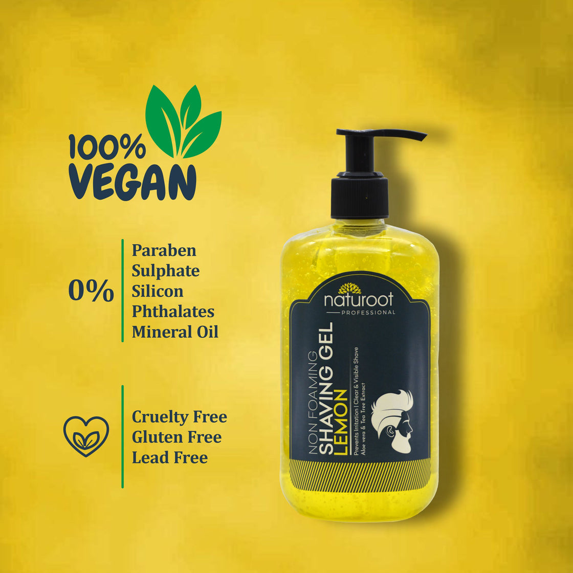 Lemon Non-Foaming Shaving Gel for Men