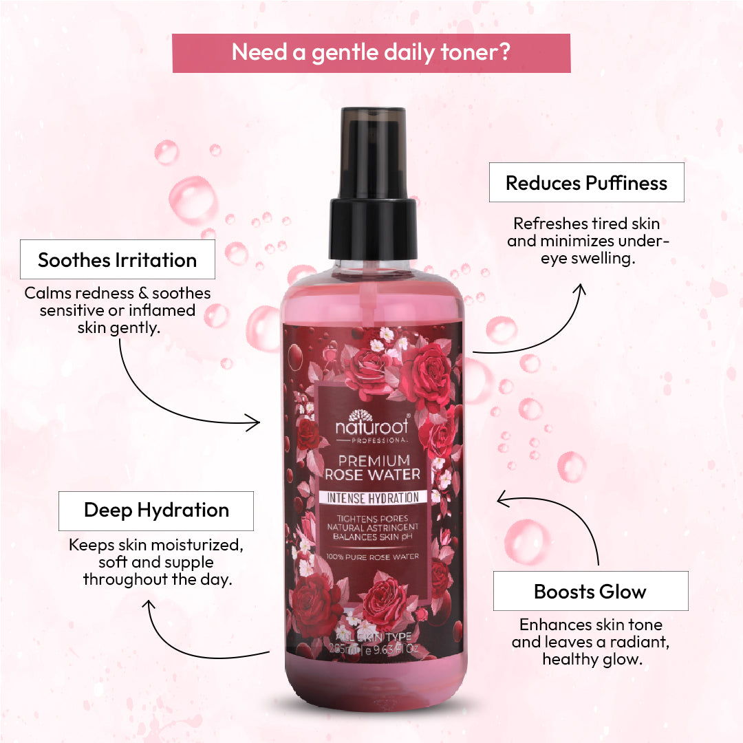 Premium Rose Water Face Toner With Pure Rose For Hydrating & Refreshing Skin
