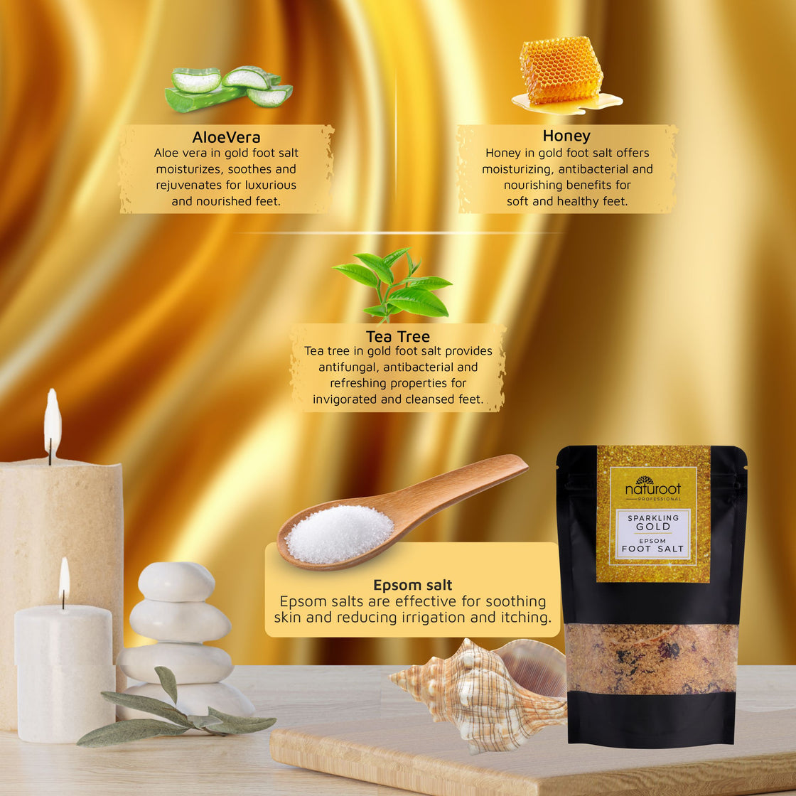 Sparkling Gold Foot Salt