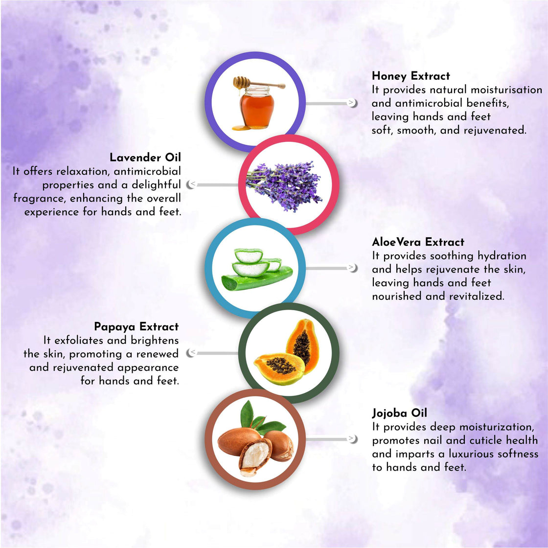 Lavender Crystal Shine Manicure Pedicure