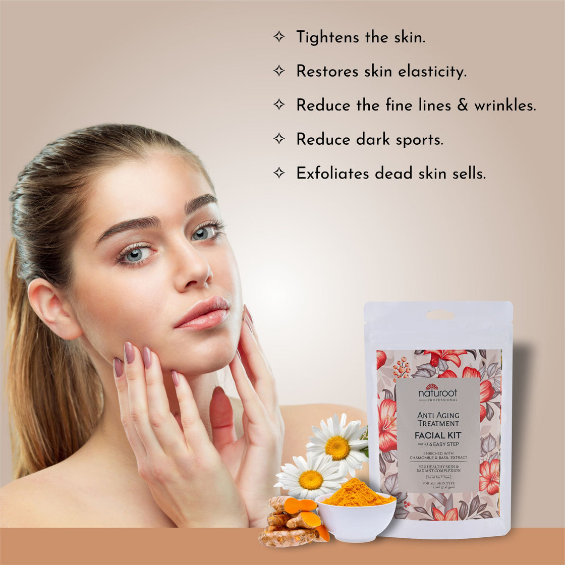 Lavender Crystal Shine Manicure Pedicure with Anti Aging Treatment Facial Kit