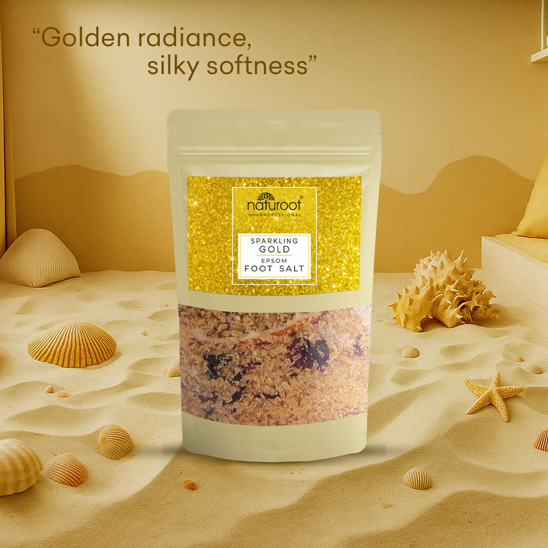 Naturoot Sparkling Gold Epsom Foot Salt