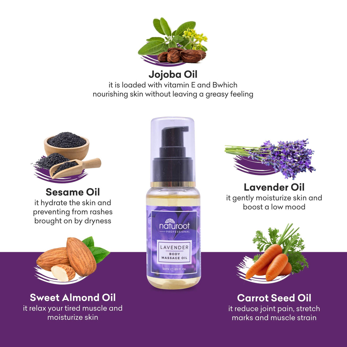 Lavender Body Massage Oil