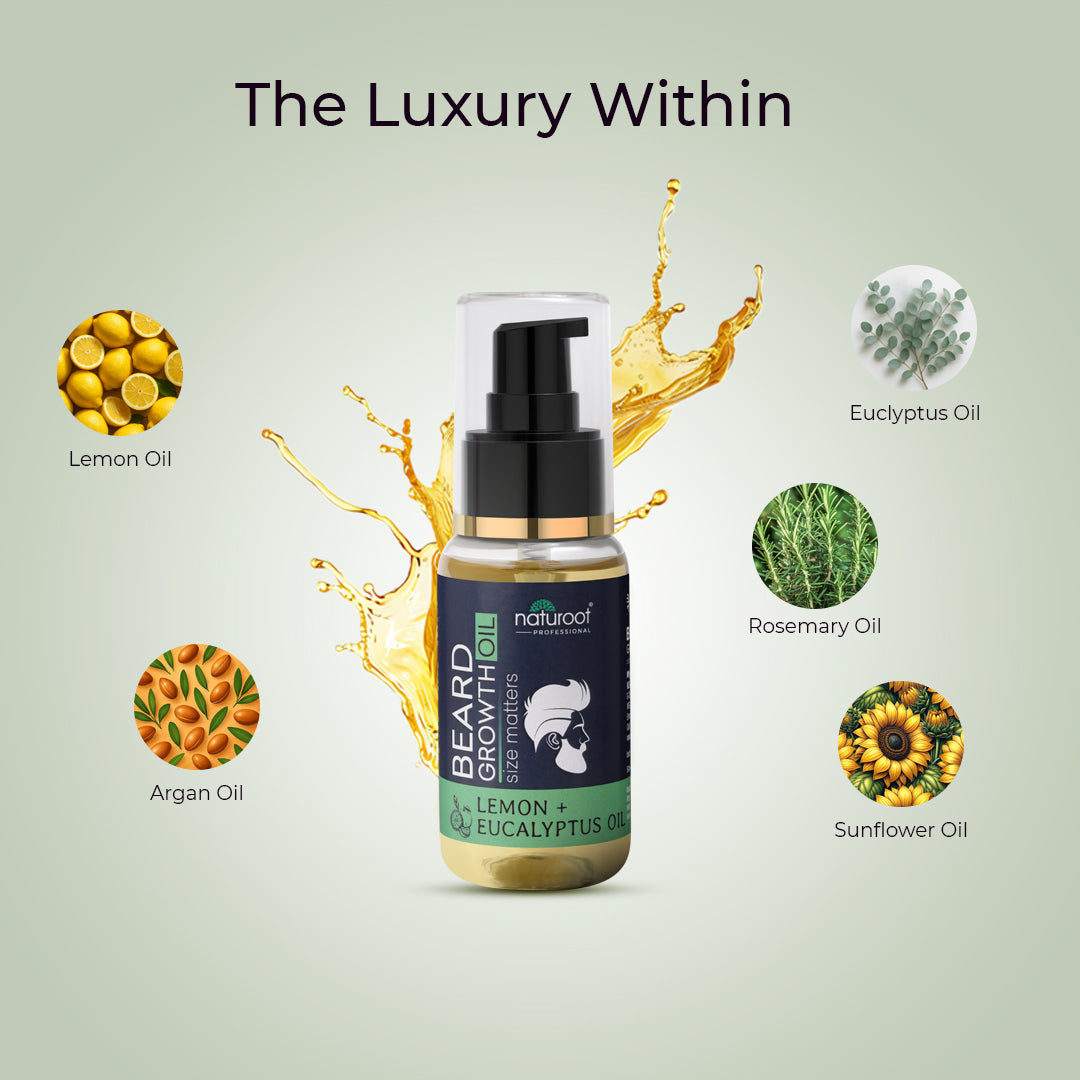 Naturoot Lemon & Eacalyptus Beard Growth Oil