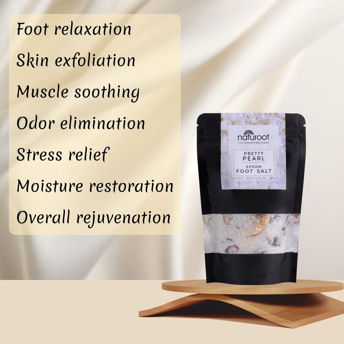 Lavender Crystal Shine Manicure Pedicure with Pretty Pearl Foot Salt