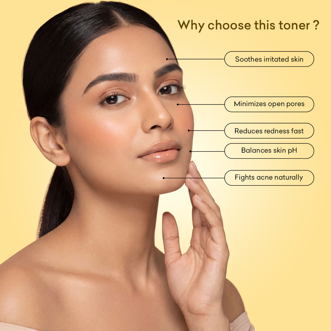 Chamomile & Witch Hazel Face Toner For Calming, Balanced & Fresh-Looking Skin