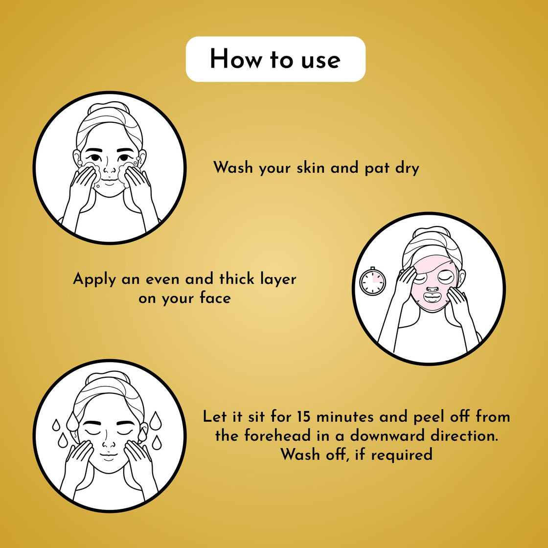 Sparkling Gold Face Mask