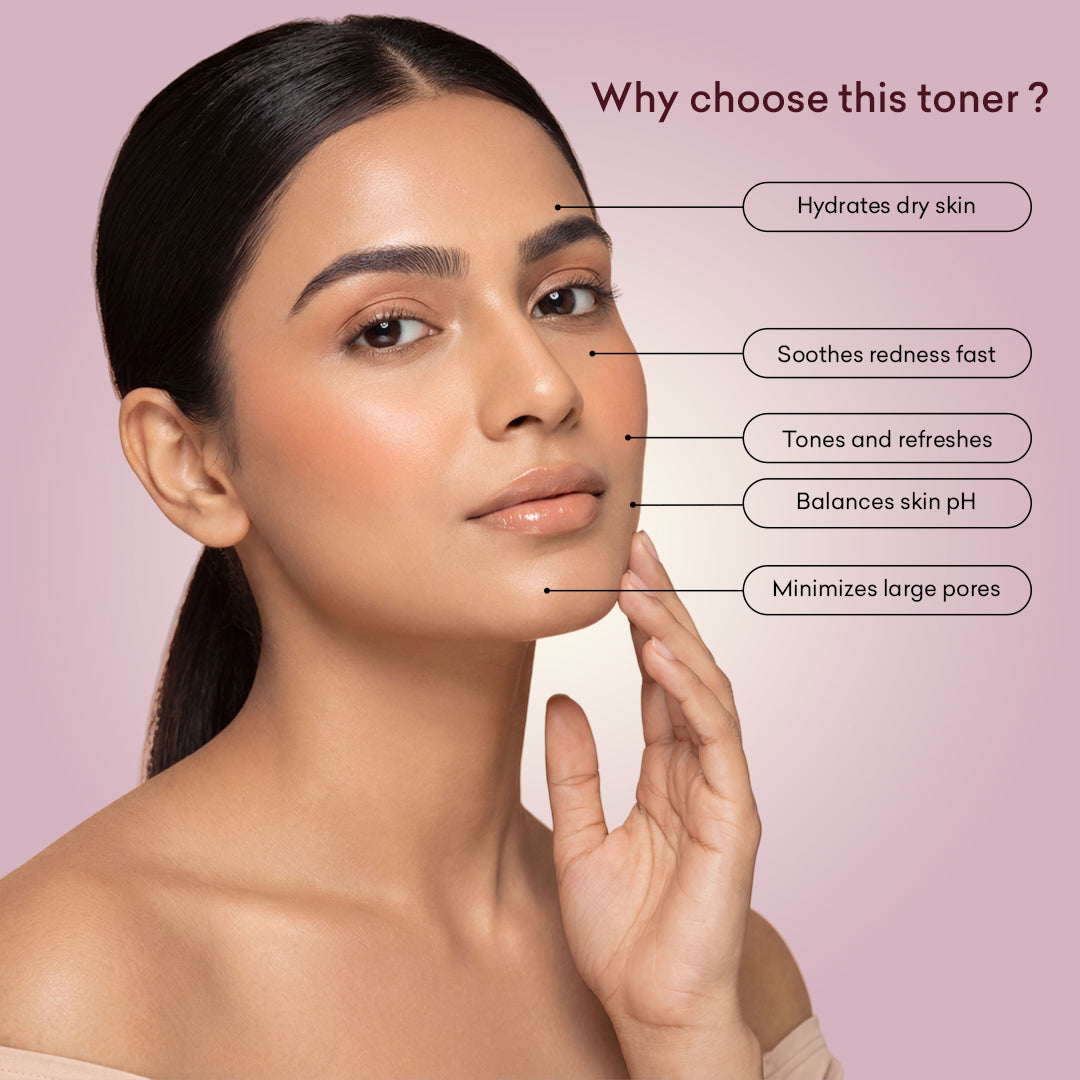 Pure Rose Face Toner With Rose Extract For Soft, Hydrated & Radiant Skin