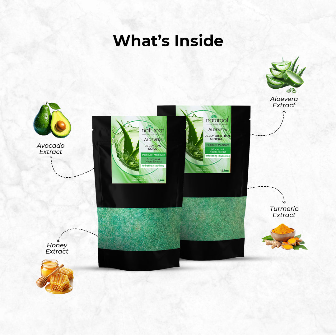 Naturoot Aloe Vera Jelly Spa Kit
