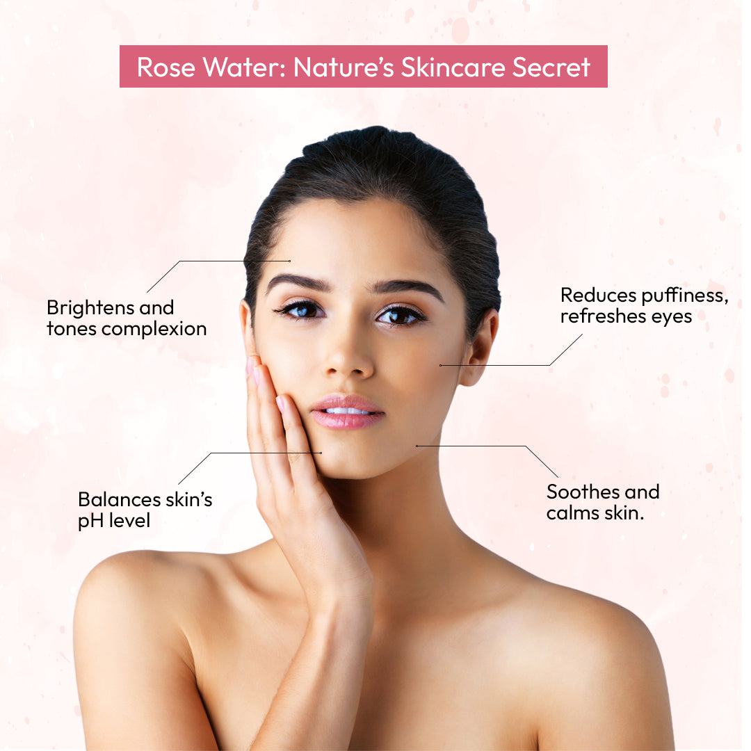 Premium Rose Water Face Toner With Pure Rose For Hydrating & Refreshing Skin