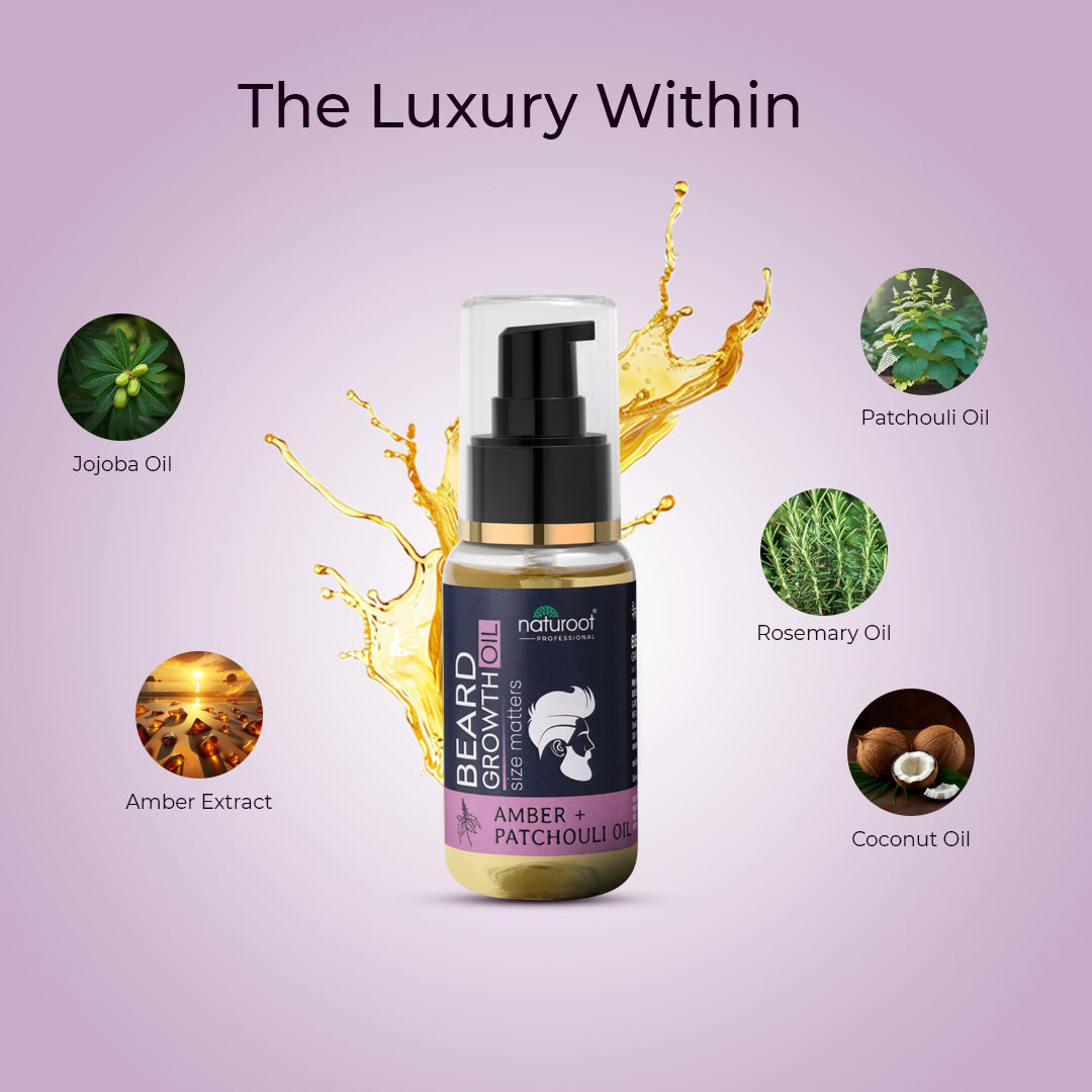 Naturoot Amber & Patchouli Oil Beard Growth Oil