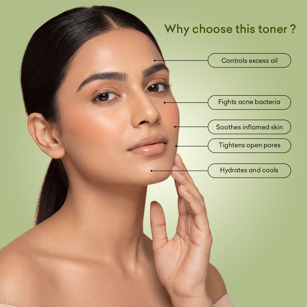 Cucumber & Tea Tree Face Toner For Fresh, Clear-Looking & Balanced Skin
