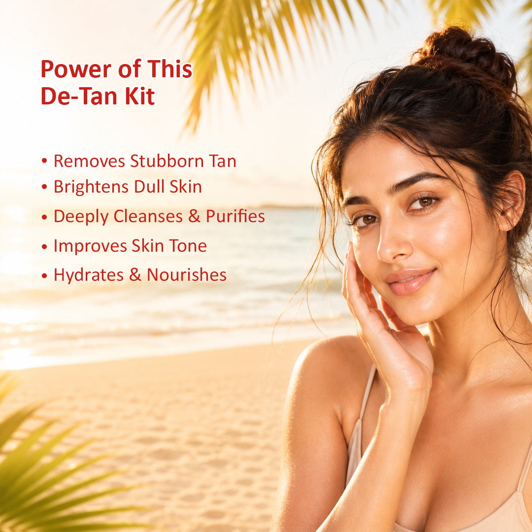 Detan Tan Removal skin care kit (Set of 4)