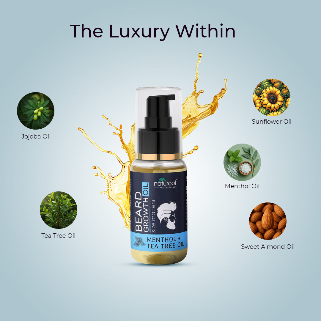 Naturoot Menthol & Tea Tree Oil Beard Growth Oil