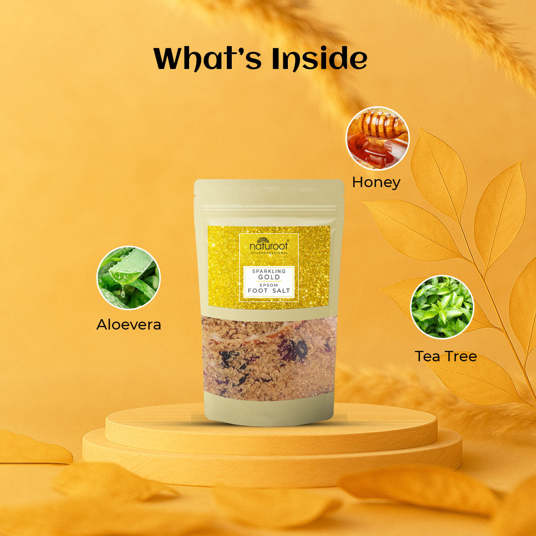 Naturoot Sparkling Gold Epsom Foot Salt