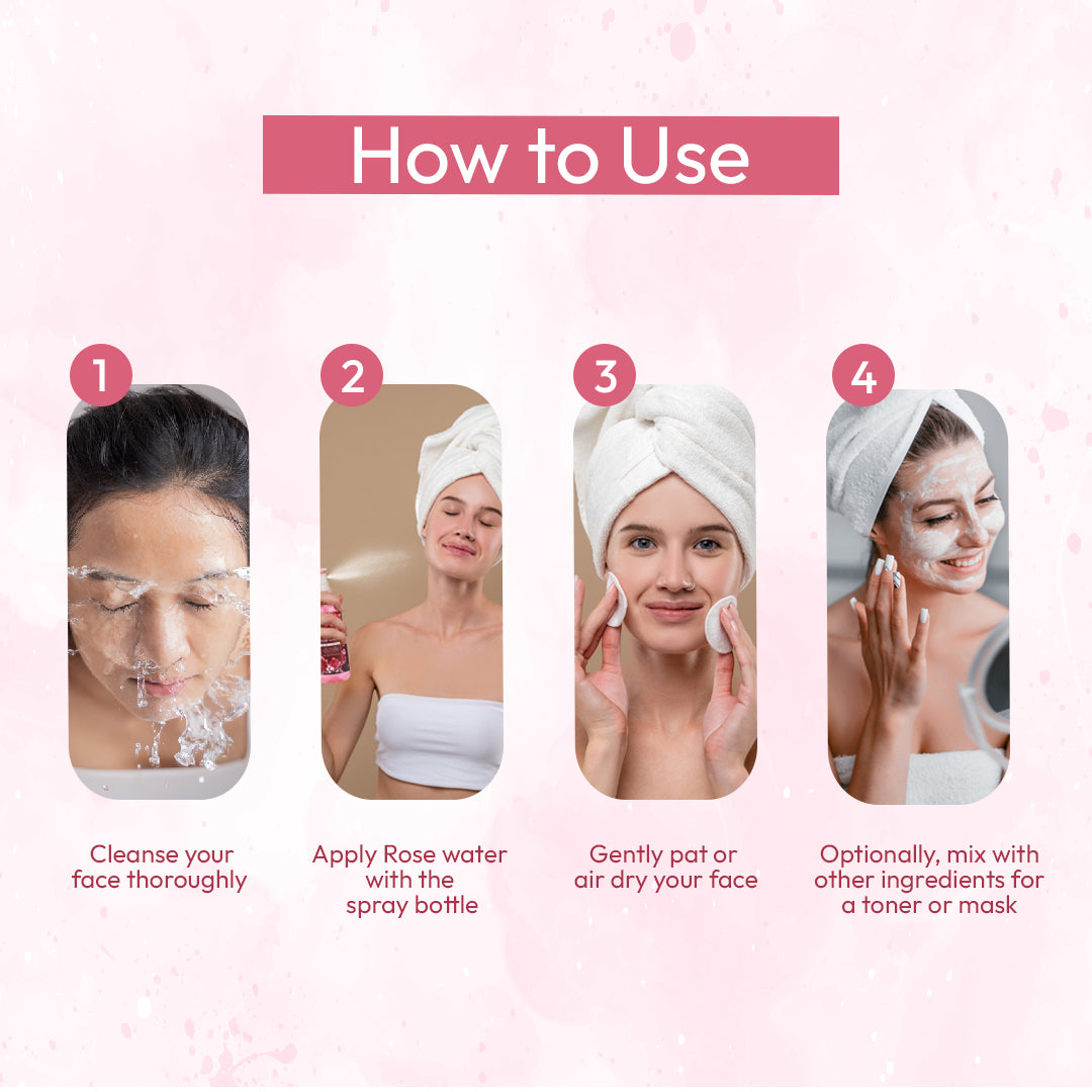 Premium Rose Water Face Toner With Pure Rose For Hydrating & Refreshing Skin