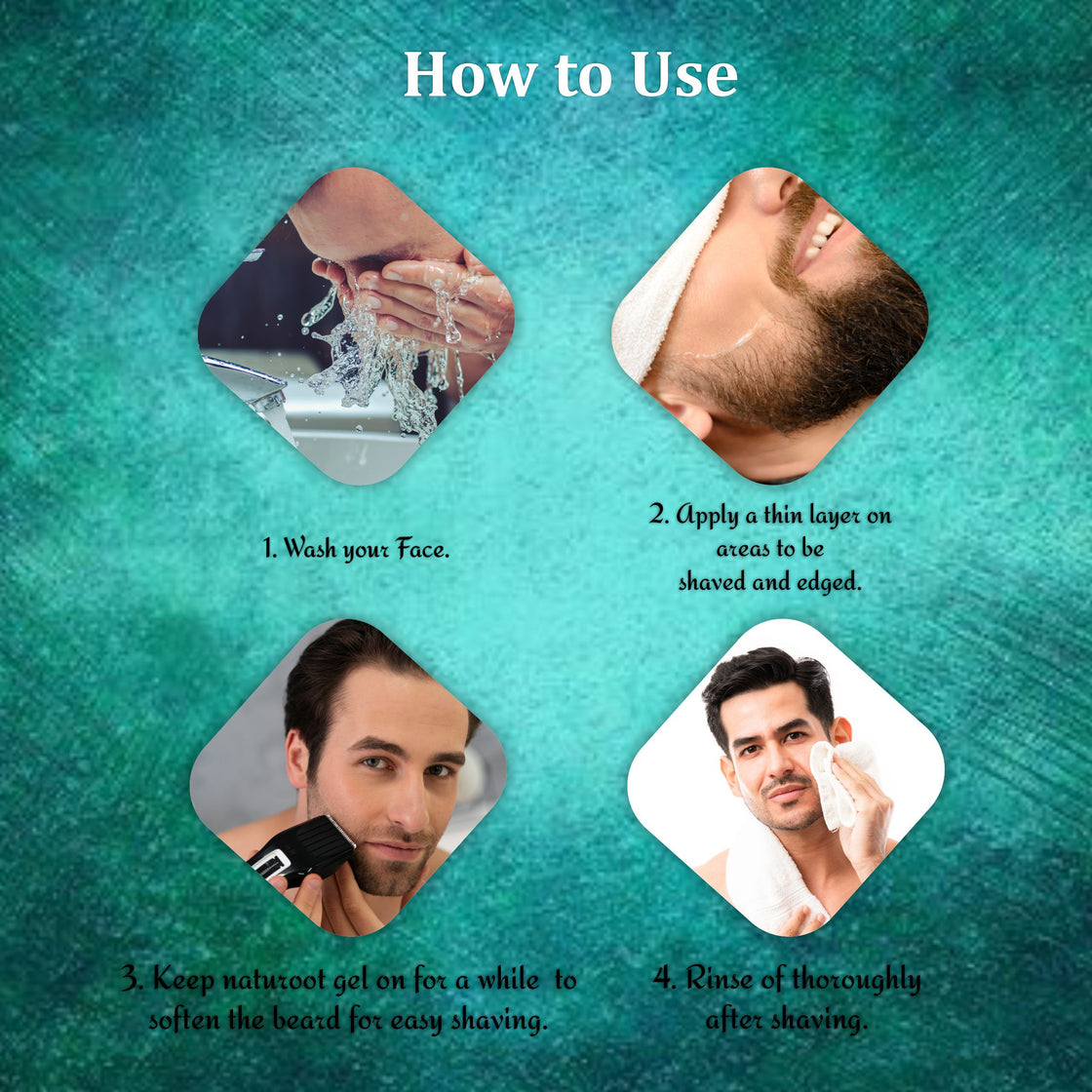 De-Tan Non-Foaming Shaving Gel with Beard Growth Oil