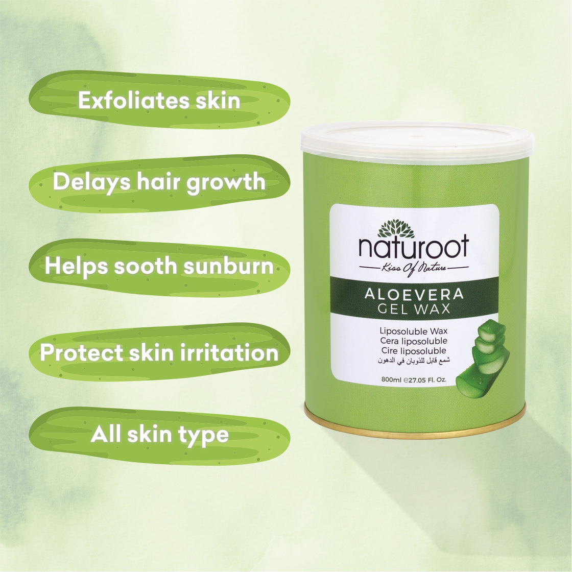 Aloevera Liposoluble Gel Wax