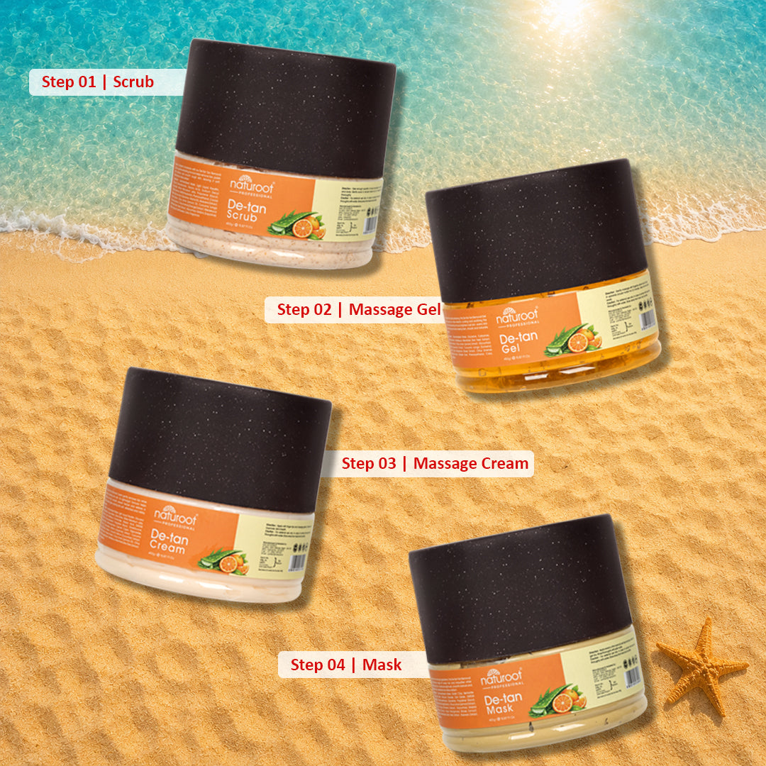 Detan Tan Removal skin care kit (Set of 4)