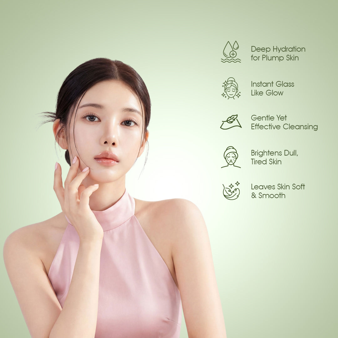 Naturoot Korean Glass Glow Rice Water Face Wash