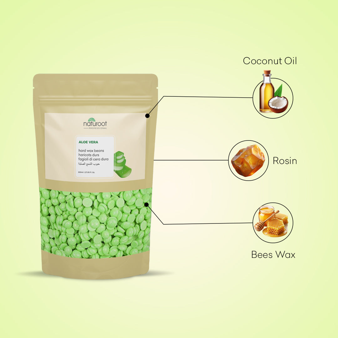 Naturoot Aloe Vera Hard Wax Beans
