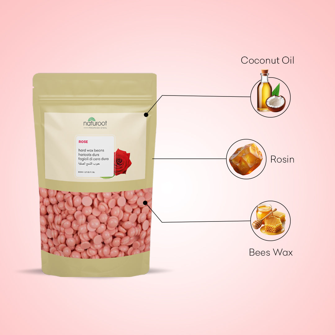 Naturoot Rose Hard Wax Beans