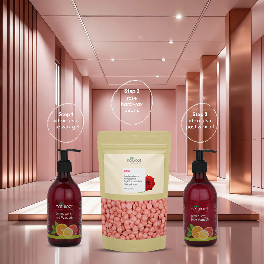 Naturoot Rose Hard Wax Beans