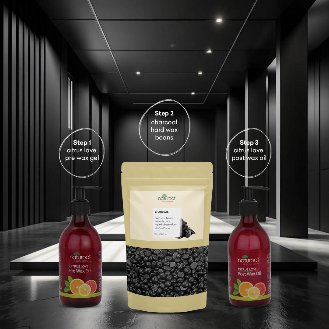 Naturoot Charcoal Hard Wax Beans