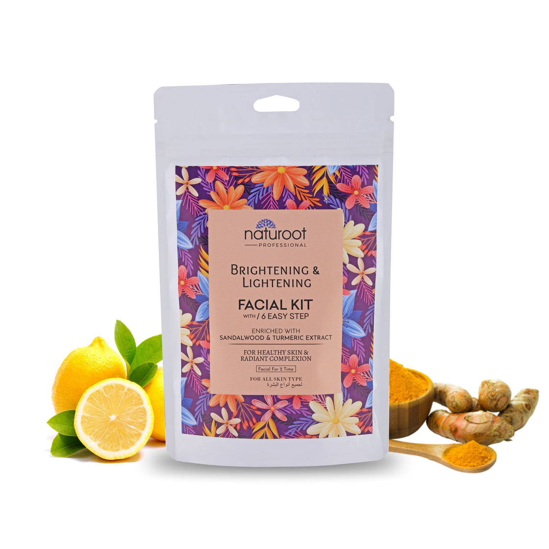 Tangy Orange Crystal Shine Manicure Pedicure with Brightening & Lightening Facial Kit