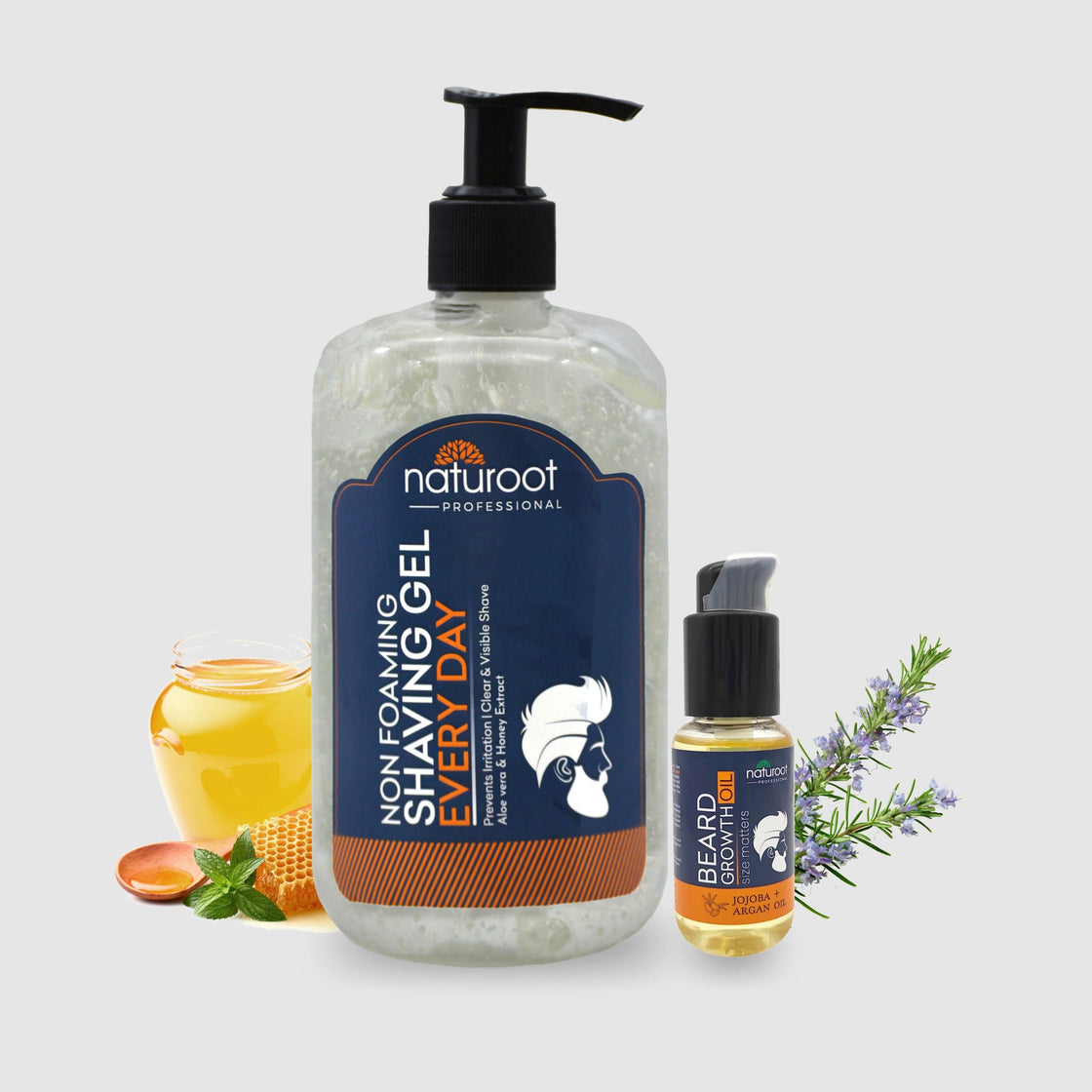Everyday Non-Foaming Shaving Gel with Beard Growth Oil