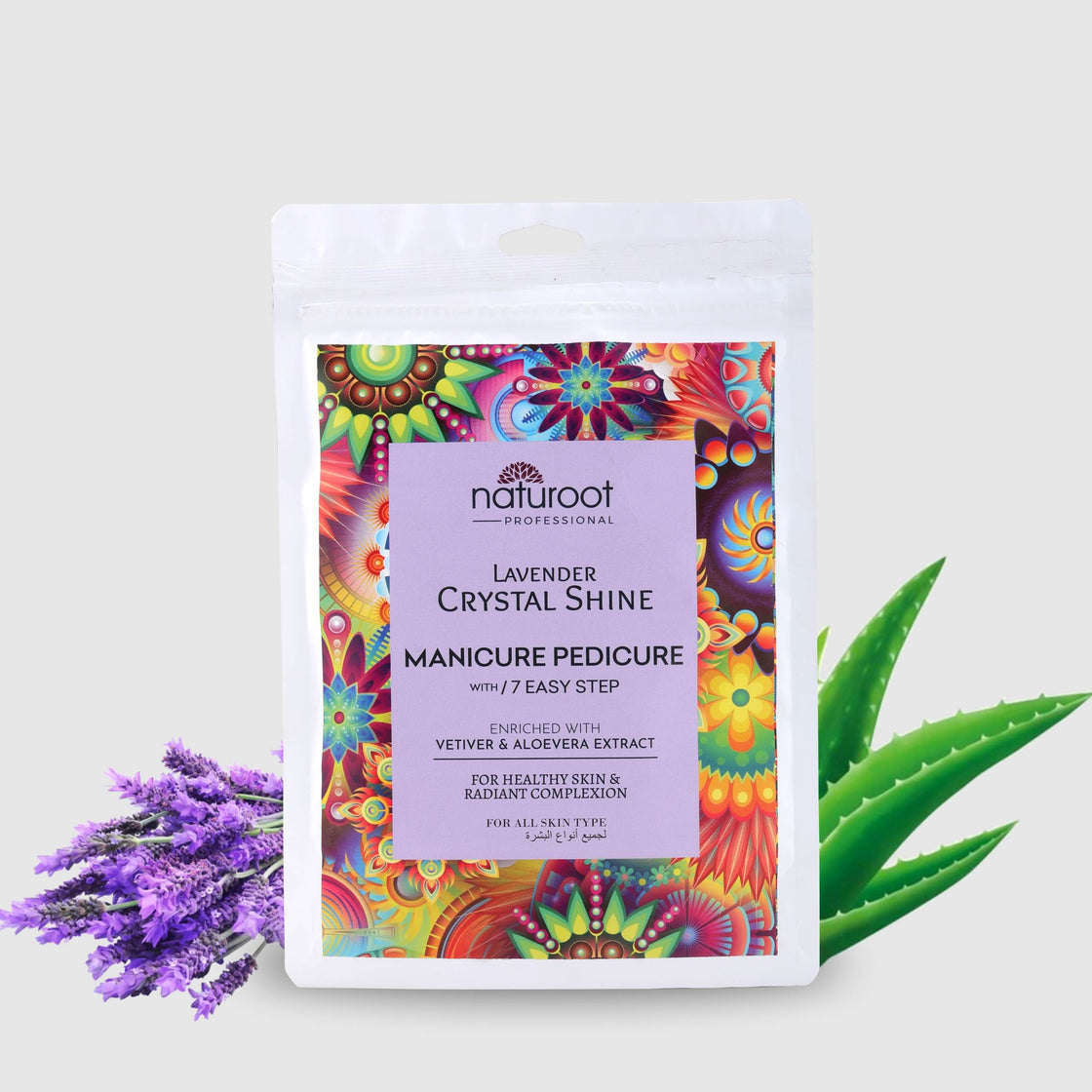 Lavender Crystal Shine Manicure Pedicure