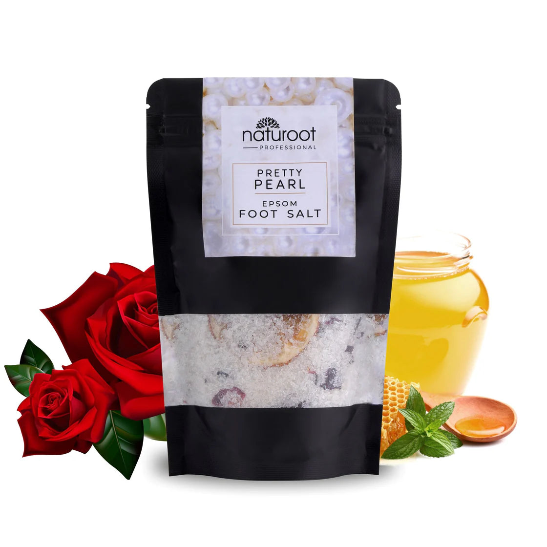 Lavender Crystal Shine Manicure Pedicure with Pretty Pearl Foot Salt