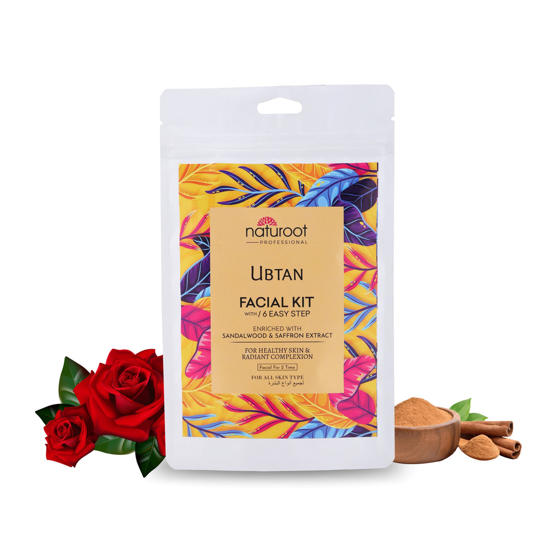 Tangy Orange Crystal Shine Manicure Pedicure with Ubtan Facial Kit