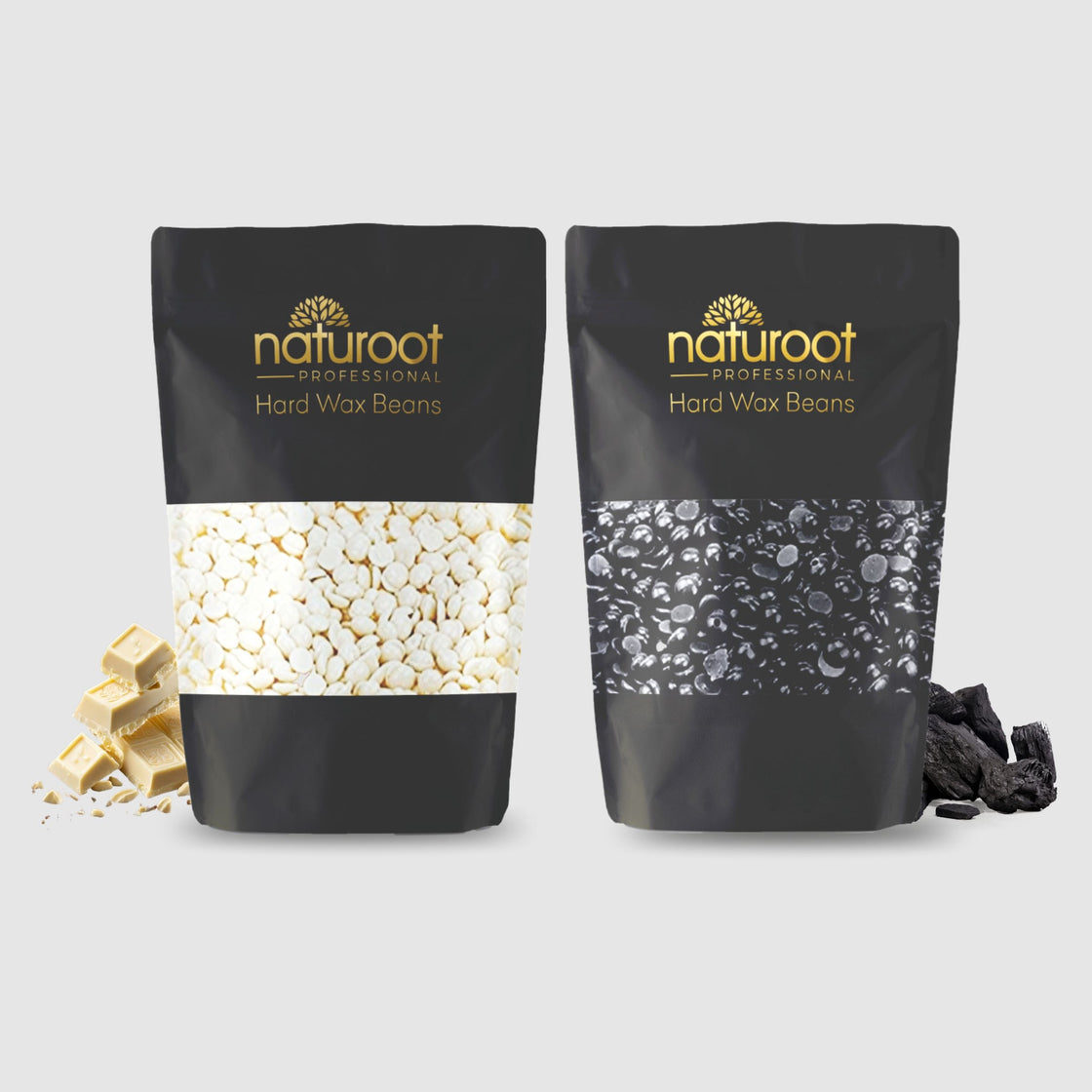 White Chocolate Hard Wax Bean with Charcoal Hard Wax Bean