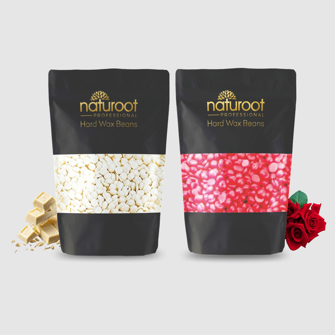 White Chocolate Hard Wax Bean with Rose Hard Wax Bean
